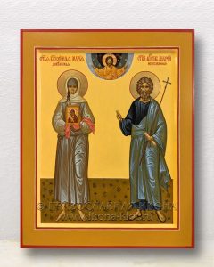 Икона «Мария Дивеевская и Андрей Первозванный» Ногинск